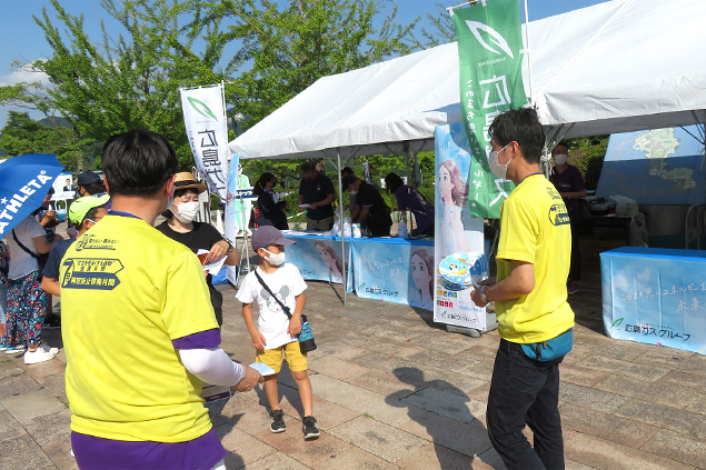 社明啓発活動inエディオンスタジアム広島