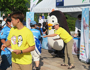社明啓発活動　INエディオンスタジアム広島